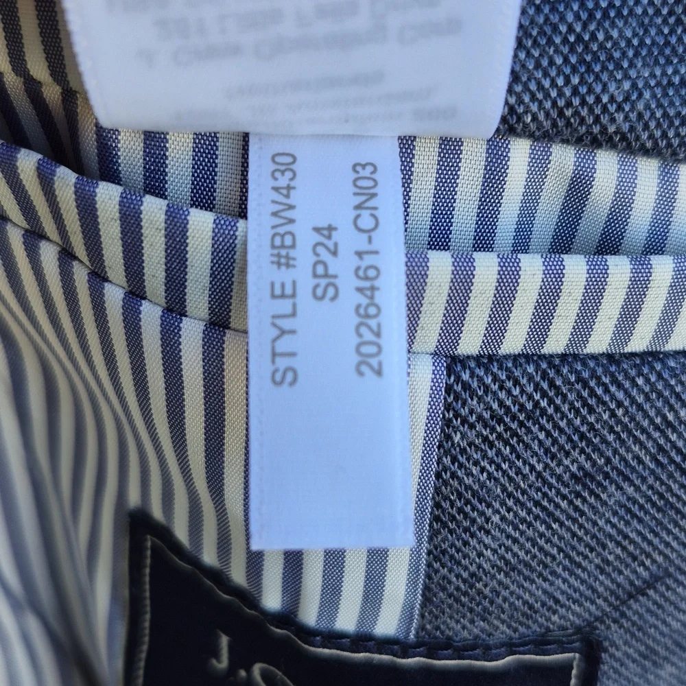 J CREW‎ Thompson Grey Blue Weave Cotton Blend Mens Sz 36 R Sport Coat Blazer